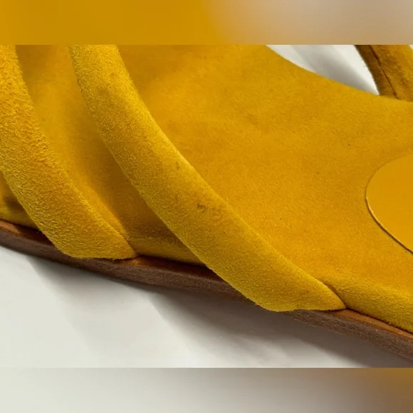 Charlotte Stone Mustard Yellow Sandals - Picture 14 of 14